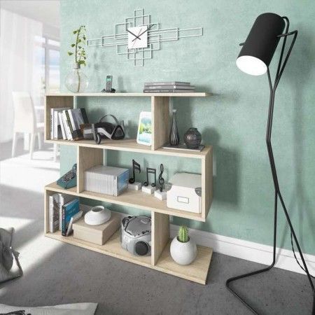 Estante Modular Barato Baixo ATHENA Carvalho Canadian
