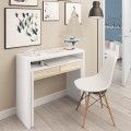 Verschiebbarer Schreibtisch Madrid. Ausziehbarer Konsolentisch.