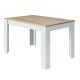 Table à manger extensible KENDRA blanc Artik Fermée