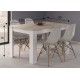 Mesa comedor extensible KENDRA blanco Artik Cerrada Medida