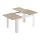 Mesa comedor extensible KENDRA blanco Artik Apertura