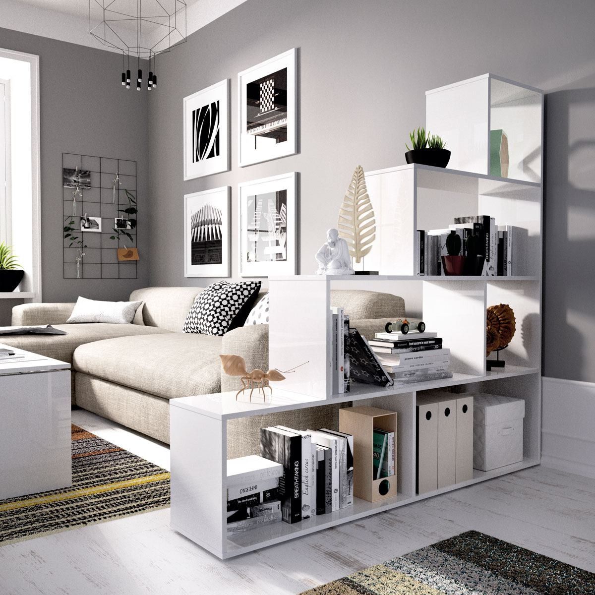 ≫ Scaffale Ten bianco lucido | Scaffale economico