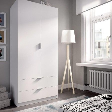Armario Essen blanco 2 puertas 2 cajones blanco