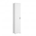 Armoire multi-usages 1 porte - Fit - Blanc 39 x 190 x 35 cm