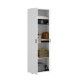 Armario multiusos Fit 2 puertas blanco abierto