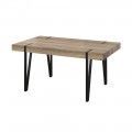 Rechteckiger fester Esstisch Barcelona, Canyon-Finish, 150 x 75 x 90 cm.