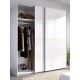 Armadio scorrevole Slide 180 cm bianco lucido ambiente aperto
