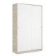 Armario puertas correderas Slide 120 cm blanco roble