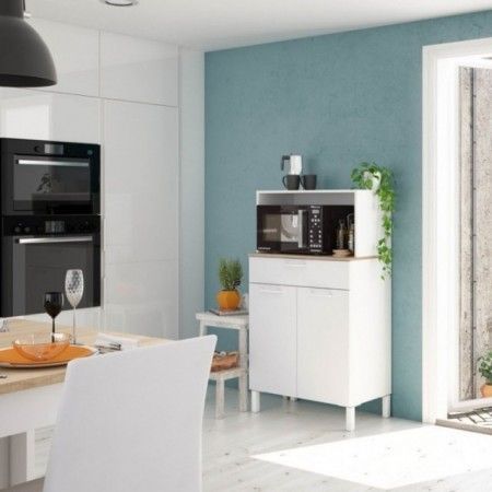 Móvel para micro-ondas com gaveta Kira ambiente