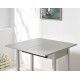 Mesa de cozinha extensível Alba em vidro ambiente livro