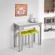 Table de cuisine pliante Alba en verre, style livre, ambiance 2