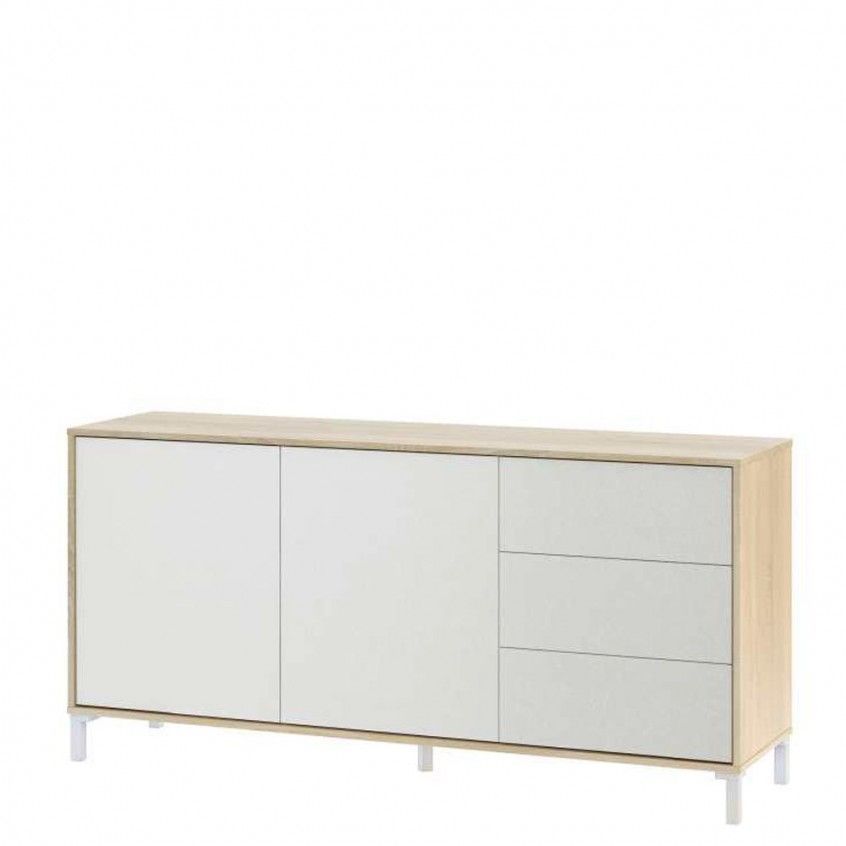 Comprar aparador blanco Bilbao 2 puertas 3 cajones | fanmuebles