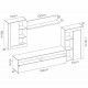 Medidas mueble de salón Tokio