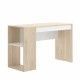 Wendbarer Schreibtisch Teo Natur Weiß 115x74x50 cm