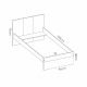 Letto per bambini con cassetti Dina - Fanmuebles