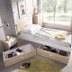 Cama Dina com gavetas