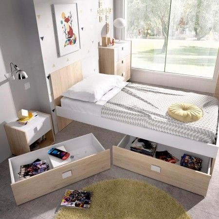 Bett Dina mit Schubladen