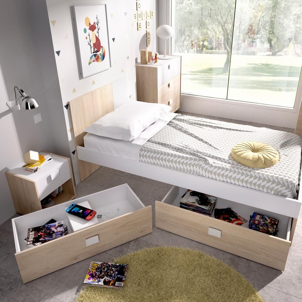Cama Dina com gavetas