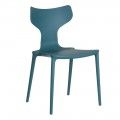 Silla de comedor azul de polipropileno 47 x 83,5 x 41 cm