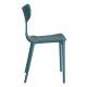 Chaise de salle à manger bleue