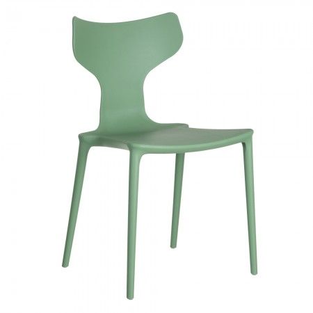Sedia da pranzo verde menta