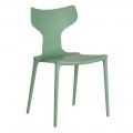 Cadeira de jantar em polipropileno verde menta 47 x 83,5 x 41 cm