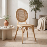 Sedie in rattan e fibre